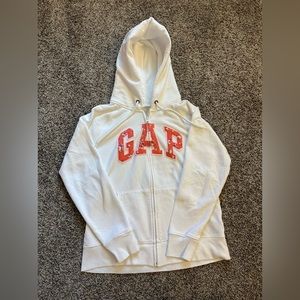Women’s Gap Full Zip Logo Hoodie Size Medium